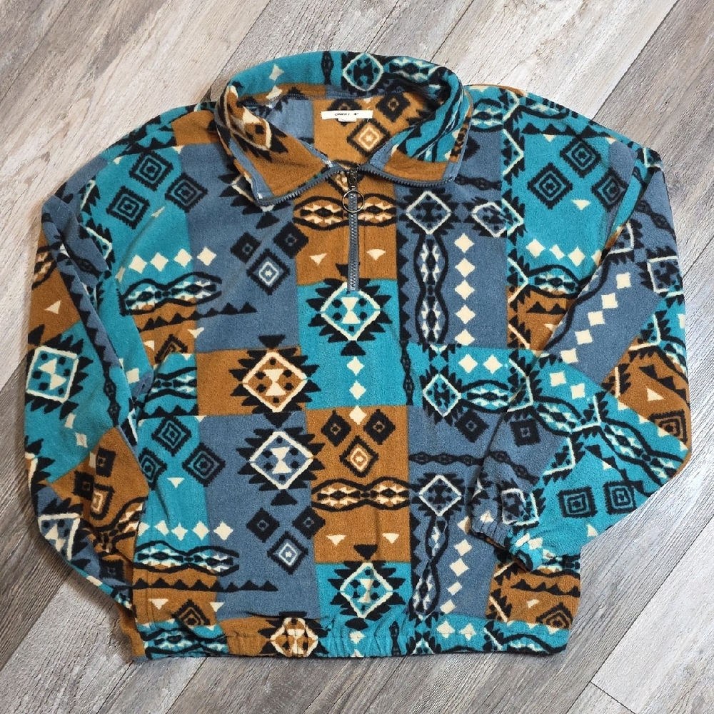O'Neill x BUCKLE Sierra Super Sherpa Pullover Western Sweater Sz Lg